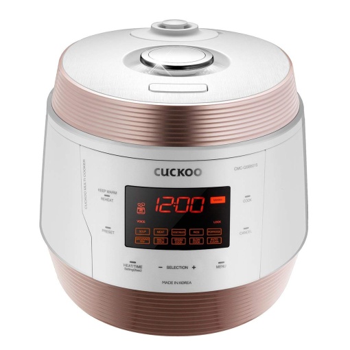 CUCKOO CMC-QSB501S ICOOK Q5 Premium Multicooker cu abur sub presiune 4750ml | Dispozitiv multifunctional 8 in 1 | Navigare vocala | Tehnologie de incalzire 3D | Functia de mentinere la cald | Oala interioara din otel inoxidabil cu acoperire antiaderenta