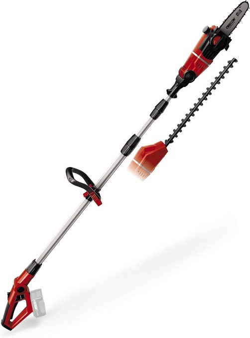 Einhell Multi-Tool fara fir GE-HC 18 Li T-Solo (tuns gard viu 2 in 1 si drujba, sabie Oregon, fara baterie si incarcator)