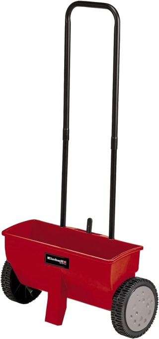 Einhell Spreader GC-SR 12 (12 l, latime de imprastiere de 45 cm, suport dublu de impingere, blocare cu fixare pe ambele parti, parghie de reglare, rola rezistenta la coroziune, carcasa din plastic incasabil), rosu