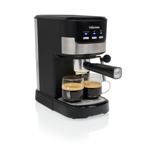 Espressor Tristar | 2 cani la un moment dat | Potrivit pentru capsule Nespresso si cafea macinata | Incalzitor de pahare | Poate fi spalat in masina de spalat vase | 20 bar | 1100 W | CM-2278