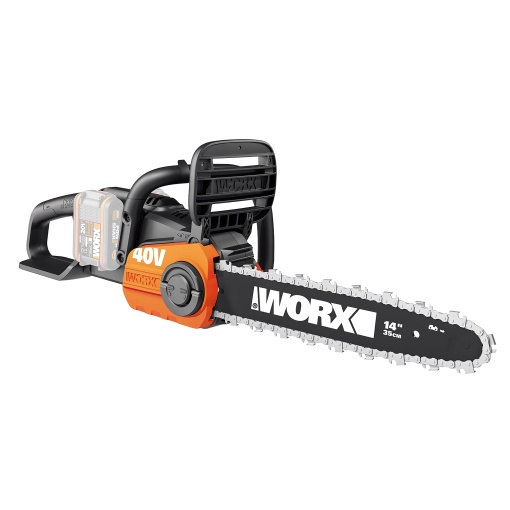 Ferastrau cu lant fara fir WORX WG384E.9 40V Max - Ferastrau cu lant profesional cu motor fara perii - Ingrijirea copacilor fara cablu - Compatibil PowerShare - fara baterie si incarcator