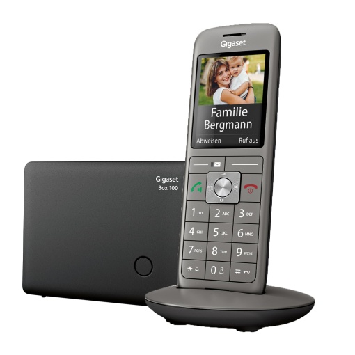 Gigaset CL660 - Telefon DECT fara fir fara robot telefonic cu ecran color TFT mare - interfata de utilizator moderna, design subtire Telefon, antracit-metalizat [versiunea germana]
