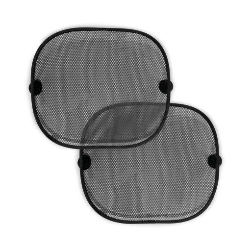 Hauck Set de 2 parasolare pentru geamul lateral auto 40 x 40 cm, protectie solara auto cu ventuze pentru atasare usoara, utilizabil universal