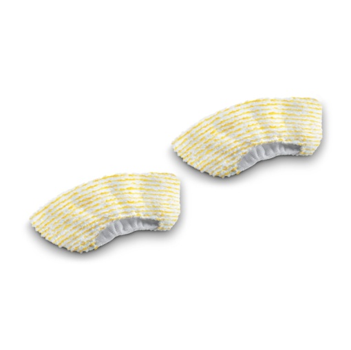 Karcher Original Hand Nozzle Cover Set compatibil cu Steam Cleaner Karcher SC - Pentru baie si bucatarie, potrivit pentru orice tip de suprafata, spalabil la masina, colorat, 2 bucati, galben