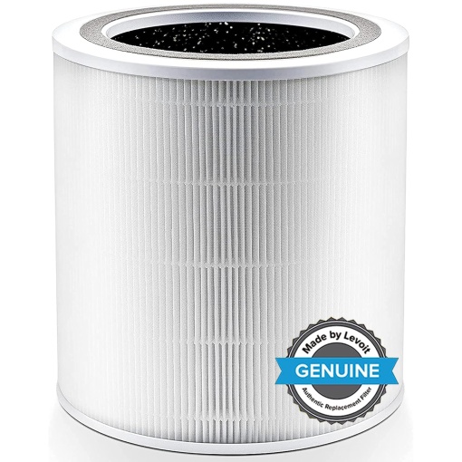 LEVOIT 3-IN-1 Filtru de schimb HEPA pentru purificator de aer Core 400S, filtru HEPA, filtru si prefiltru cu carbune activ de inalta eficienta, filtru de aer impotriva a 99,97% alergeni praf polen fum, Core 400S-RF