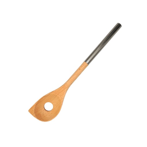 Lingura pentru risotto Fackelmann 30374 lemn de fag si otel inoxidabil 34 cm