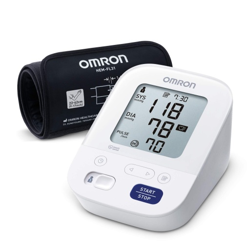 OMRON X3 Comfort - Tensiometru automat pentru brat | Bun" Stiftung Warentest 09/20, validat clinic | De asemenea, pentru diabetici si femei insarcinate | Manseta Intelli Wrap de 22-42 cm - Sigur de utilizat