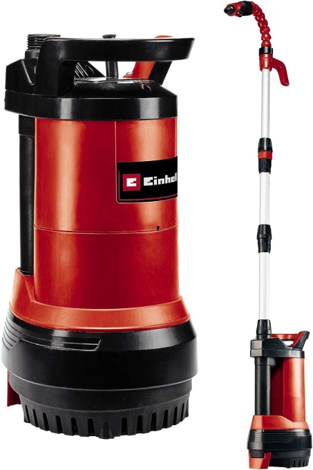Pompa cu butoi de ploaie Einhell GE-PP 5555 RB-A (550 wati, pompa combinata 2 in 1 - pompa submersibila cu presiune si butoi de ploaie, functie automata cu protectie impotriva functionarii uscate, actionare cu pompa in mai multe trepte)