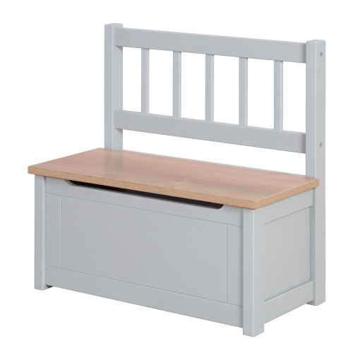 Roba Woody Kindertruhenbank Lemn Taupe Spatiu de Depozitare Sigur