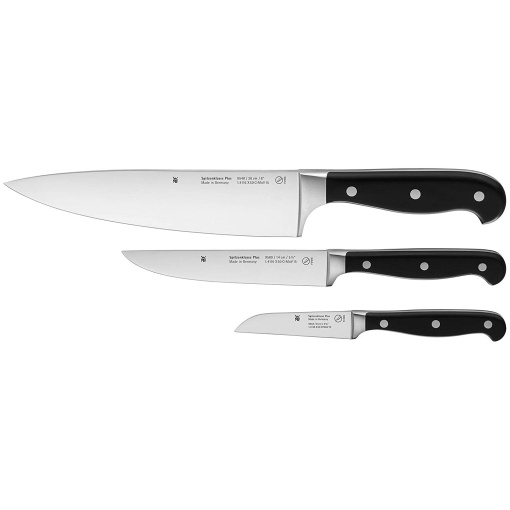 Set de cutite WMF Top Class Plus 3 piese fabricat in Germania 3 cutite forjate set de cutite de bucatarie taietura de performanta otel special cu lama
