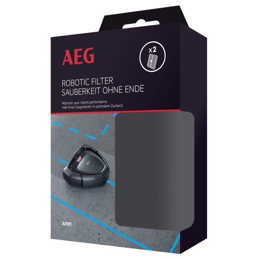 Set de filtre AEG AFR1 pentru RX9 (pachet dublu, 2 filtre XXL lavabile, filtrare optima, curatare usoara, inlocuire regulata a filtrului, capteaza polenul si alergenii, personalizat, negru/alb)