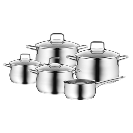 Set de oale WMF Mattea 5 piese din otel inoxidabil Cromargan compatibile cu inductie