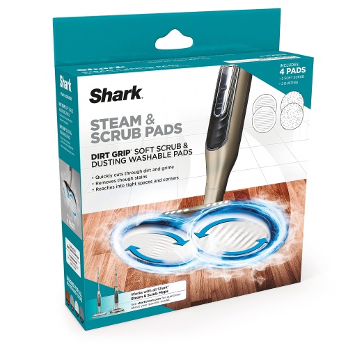 Shark, XKITP7000D Soft Scrub 2 Tampoane lavabile pentru praf cu abur si scrub
