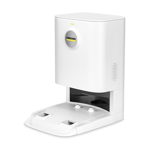 Statie de aspiratie Karcher RCV 5, golire automata a recipientului de praf, controlabila convenabil prin aplicatie, alb