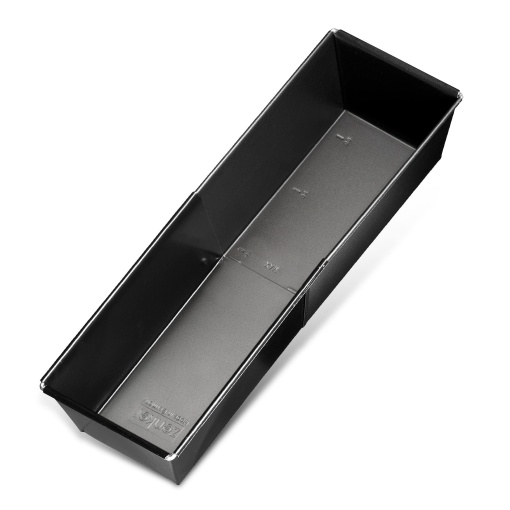 Tava de copt pentru paine extensibila Zenker (28 - 40 cm x 16 cm), tava pentru paine si prajituri suculente, reglabila si acoperita, tava patrata pentru prajituri king, neagra