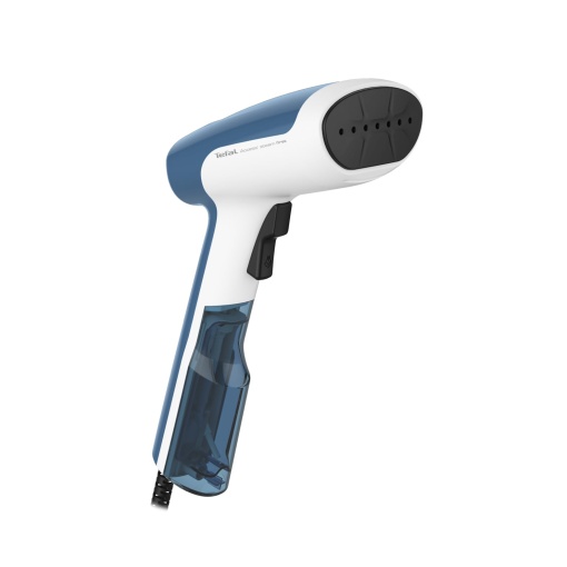 Tefal DT6130 Access Steam First Perie cu abur | Design usor | Timp de incalzire de 15 secunde | 1300 wati | Debit continuu de abur: 20 g/min. | Distrugerea germenilor | 70 ML |18,4 x 10,6 x 30 cm | Alb/Albastru