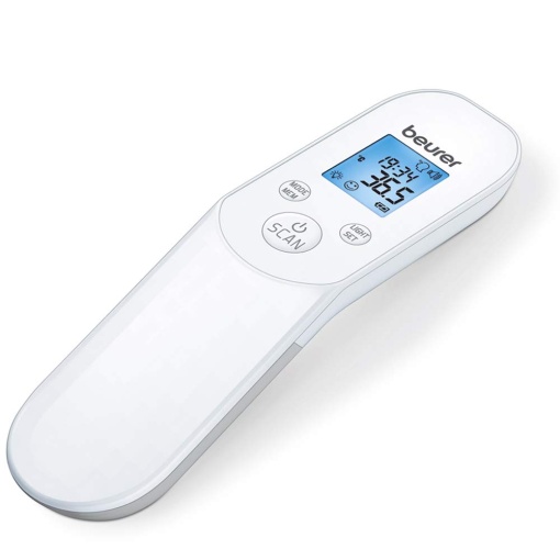 Termometru digital cu infrarosu fara contact Beurer FT 85, termometru clinic rapid pentru masurarea igienica si sigura a temperaturii corpului pe frunte