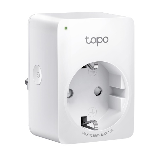 TP-Link Tapo Smart Wi-Fi Socket Tapo P110 cu control al consumului de energie, Smart Home Alexa Socket, Functioneaza cu Alexa, Google Home, Control vocal, Acces de la distanta, Nu este necesar Hub, Mini
