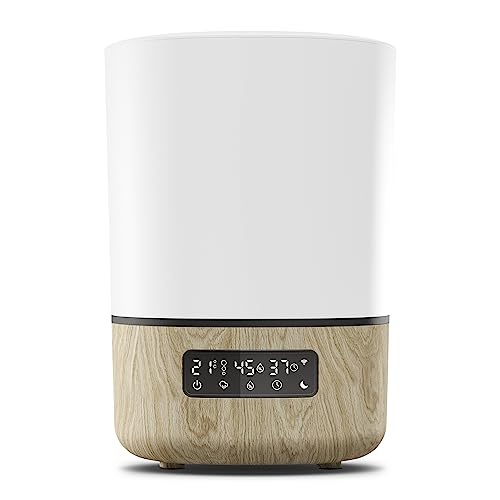 Umidificator Maxi-Cosi Breathe, Umidificator inteligent pentru bebelusi, Nebulizator pentru bebelusi, Umidificator pentru bebelusi cu ulei, parte a Maxi-Cosi Connected Home - Compatibil cu Alexa si Google Assistant