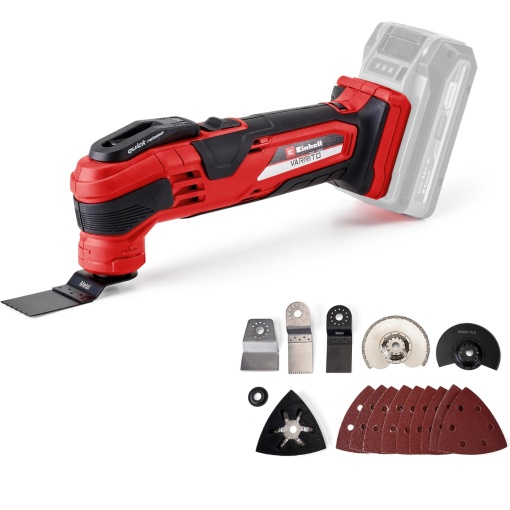 Unealta multifunctionala cu acumulator Einhell VARRITO Power X-Change (Li-Ion, 18 V, 22.000 pana la 40.000 min-1, electronica de viteza, blocare cu eliberare rapida, suport magnetic pentru scule, fara baterie si incarcator)