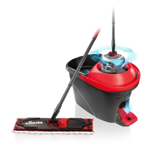 Vileda Ultramat Turbo Set complet de mop pentru podea rotativ