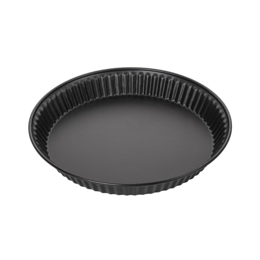 Zenker Quicheform Special - Tava de copt de inalta calitate pentru quiche-uri perfecte, 297 x 297 x 35 mm, 1800 ml, rezistent la caldura pana la 230degC, garantie producator de 5 ani, negru