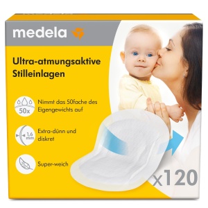 Absorbante pentru alaptare Medela Ultra-atmungsaktive, 120 bucati, super absorbante, design discret