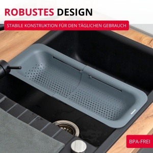 Abtropfsieb pentru Spulbecken Westmark, 36-49 cm, BPA-free, Negru - Img 4