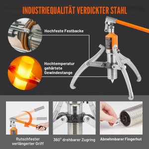 Abzieher Hidraulic VEVOR YL-15T, Capacitate 15 t, Max. Spreizare 304,8 mm - Img 3