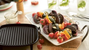 Accesorii Airfryer Philips HD992600 Negru Placa Grill Teflon Set 4 Frigarui - Img 5