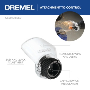 Accesoriu Rotativ Dremel A550 cu Protectie Impotriva Funzelor si Murdariei - Img 2