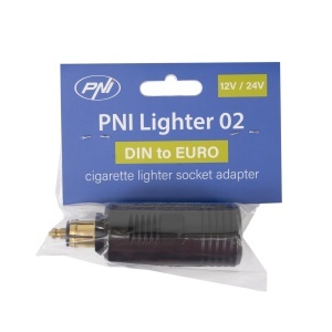 Adapter DIN pentru bricheta auto PNI Lighter 02, 12V24V, 16A, Negru - Img 2