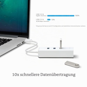 Adapter USB TP-Link UE330 cu 3 porturi USB 3.0 si Ethernet Gigabit - Img 5