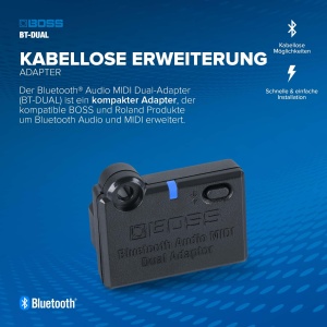 Adaptor Bluetooth AudioMIDI BOSS BT-DUAL, Compact, Usor de Instalati - Img 3