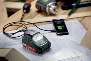 Adaptor de putere Metabo PA 14.4-18, 2 USB, LED, pentru acumulatori LiHD si Li-Power - Img 2