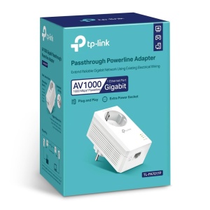 Adaptor Powerline TP-Link TL-PA7017P AV1000 cu priza integrata, 1 port Gigabit - Img 5