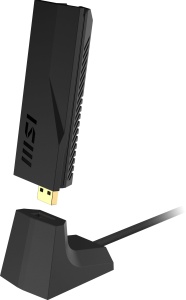 Adaptor WiFi 7 MSI BE6500, viteza tri-band 2880 Mbits, antena ajustabila - Img 3