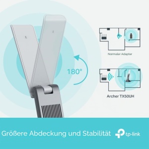Adaptor WiFi TP-Link Archer TX50UH, AX3000, Dual-Band, USB 3.0 - Img 3