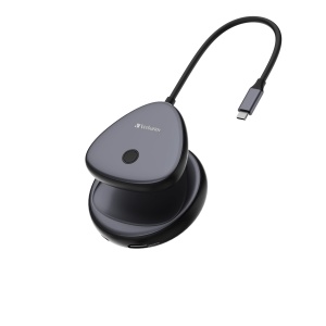 Adaptor wireless HDMI Verbatim Share My Screen 4K, USB-C, compact, cu hub