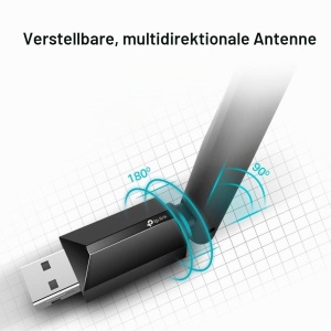 Adaptor WLAN TP-Link Archer T2U Plus AC600, Dualband, 433 Mbps, Antena 5dBi - Img 6