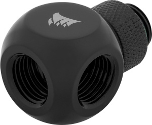 Adaptor Y Corsair Hydro X Series XF, G14, din alama, negru - Img 2
