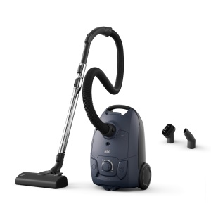 AEG CLEAN 5000 Aspirator cu sac, putere mare de aspirare, fabricat din plastic reciclat, duza de podea AllFloor cu sistem de clic, duza multifunctionala 2 in 1, raza de functionare de 8,5 m, filtru de igiena lavabil, AB51C1DB - Img 1