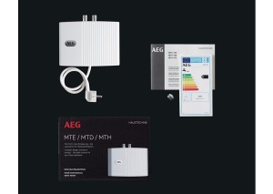 AEG incalzitor electronic mic instantaneu de apa MTE 350 numai pentru chiuveta de maini, 3,5 kW, cu mufa, ignifug + fara presiune, testat VDE, 231003 - Img 4