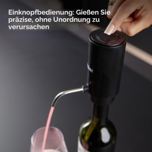 Aerator si dozator de vin Haier 2 in 1, compatibil cu sticle standard, USB - Img 3