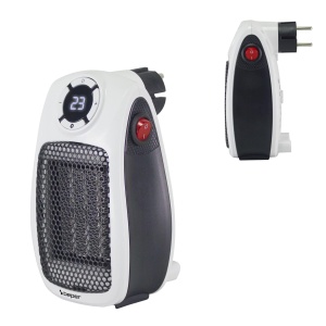 Aeroterma ceramica Beper P203TER350, 500W1000W, LED, Timer 24h, Termostat