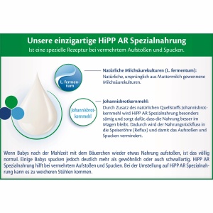 Alimentatie Speciala HiPP AR 4 x 600g - pentru Spunere si Reflux, cu Johannisbrotkernmehl - Img 5