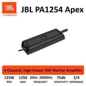 Amplificator JBL Apex PA1254 4 Canale 1250W Compact si Rezistent pentru Auto si Marine - Img 6
