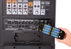 Amplificator Stereo Portabil Roland BA-330, 30W, 10 ore autonomie, negru - Img 4