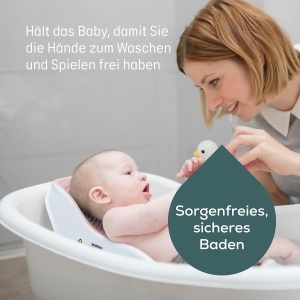 Angelcare Badesitz Light Pink Suport Ergonomic pentru Baie Bebe Material Soft-Touch - Img 5