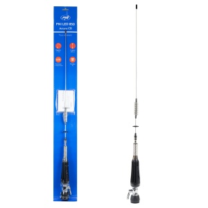 Antenna CB PNI LED 850, 85 cm, 300W, argintie
